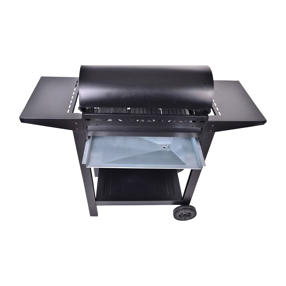Grill gazowy MG Home, stal nierdzewna, czarny