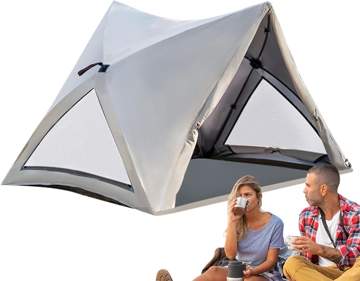 Wasserdichtes Campingzelt, tragbar, für den Außenbereich, für 3-4 Personen, Familie, faltbar, Strandzelt, automatische Konfiguration aus wasserdichtem Oxford-Gewebe für