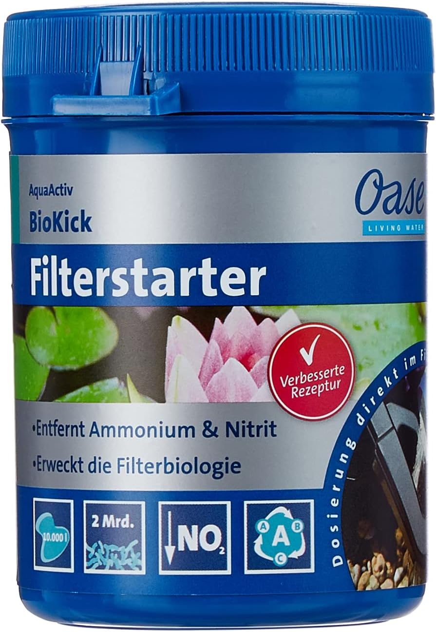 OASE 50499 Druckfilter BioPress Set 4000, Teichfilter Filterset zur effektiven und raschen Algenbekäpfung, Komplettset inkl Filterpumpe und UVC Klärer