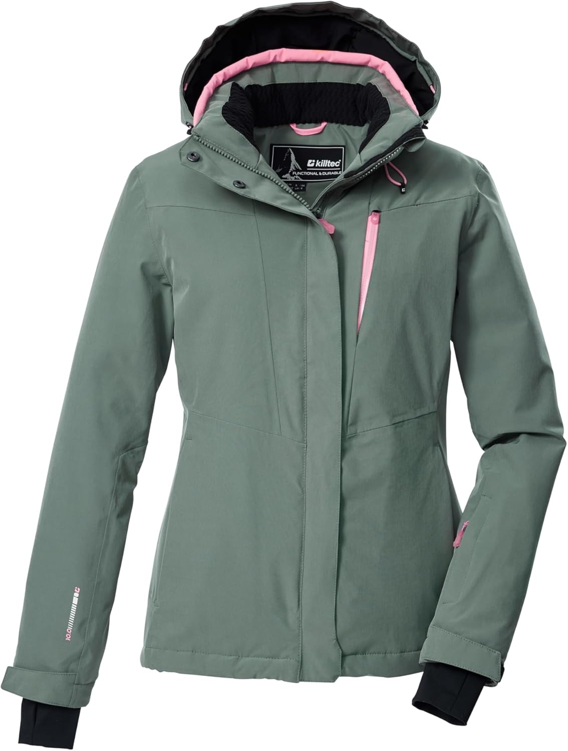Killtec Damen Ksw 25 Wmn Ski Jckt Skijacke/Funktionsjacke mit abzippbarer Kapuze und Schneefang