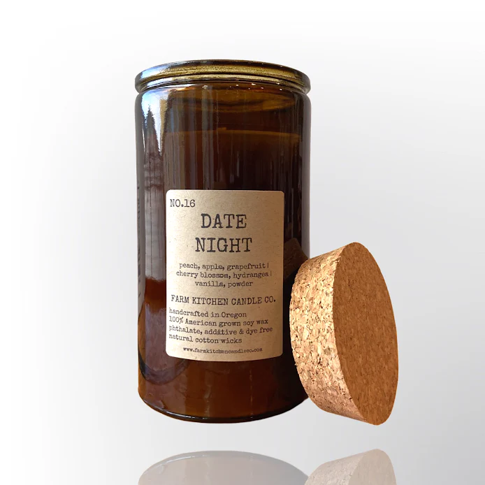 Date Night Soy Candle | Amber Apothecary | 14.5 oz Farm Kitchen Candle Co.