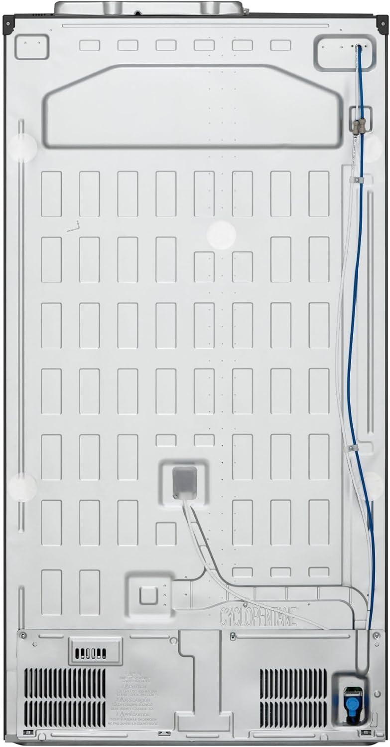 LG GSXV91MCAE Amerikanischer Kühlschrank Side by Side InstaView Total No Frost mit Gefrierfach, 635 l, Nano-UV-Eis-Spender, Türkühlung, Linear Cooling, Smart Kühlschrank mit WLAN und Gefrierschrank