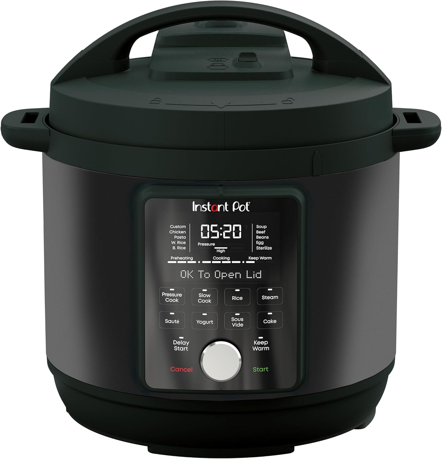 Instant Pot Pro 10-in-1-Elektro-Multikocher 1200 W, 5,7 L – Schnellkochtopf, Schongarer, Reiskocher, Dampfgarer, Sautierpfanne, Sterilisator, Joghurtbereiter, Sous Vide Gert – Schwarzer Edelstahl