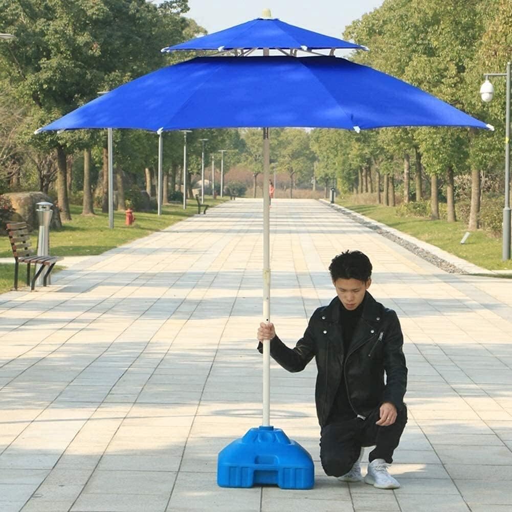 Sonnenschirm Sonnenschirm Gartenschirme 7,5 'Double Top Outdoor Patio Sonnenschirm, perfekt für Outdoor Yard, Beach Commercial Event Market, g, Pool Side good