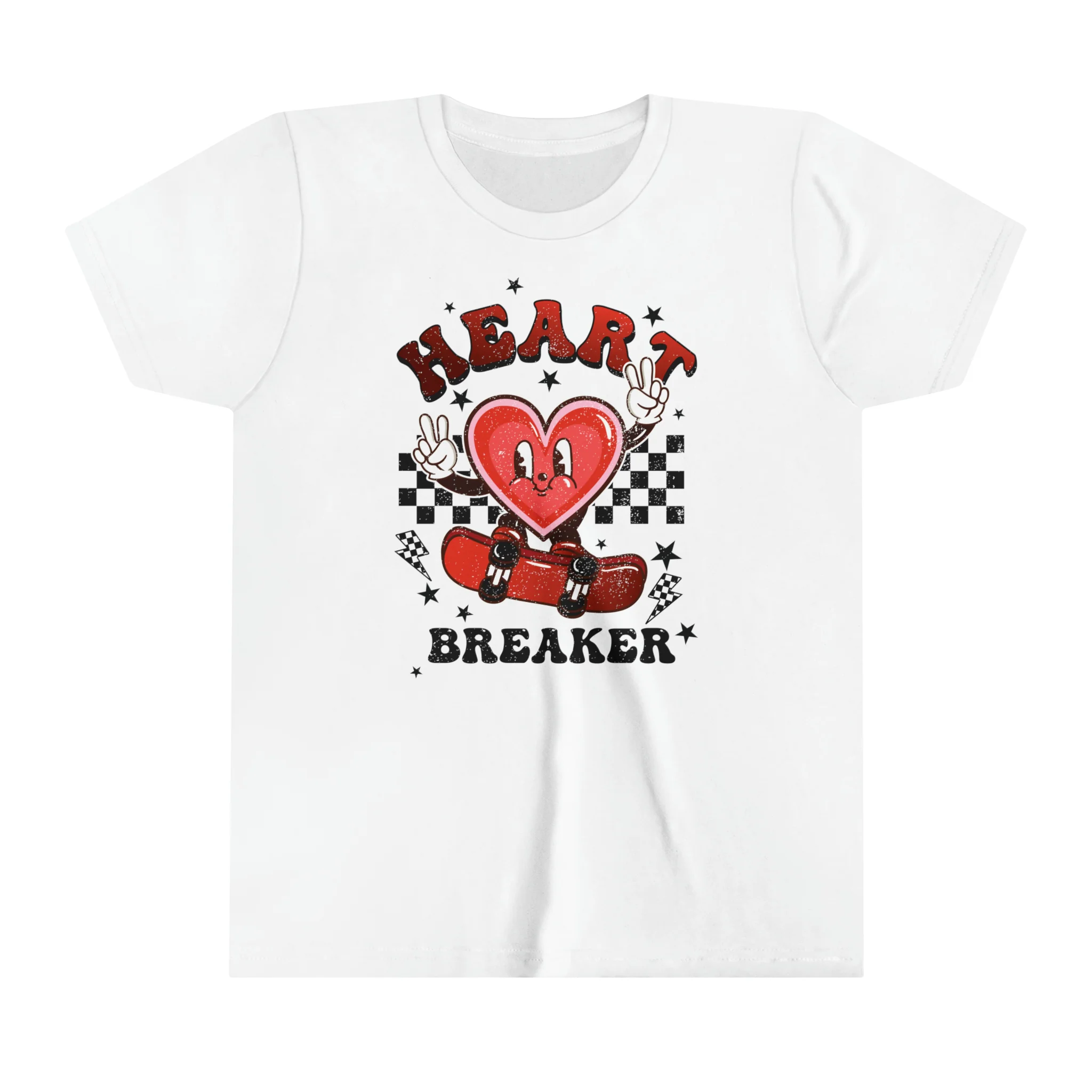 Retro Valentine's Day Kids Shirt - Heart Breaker
