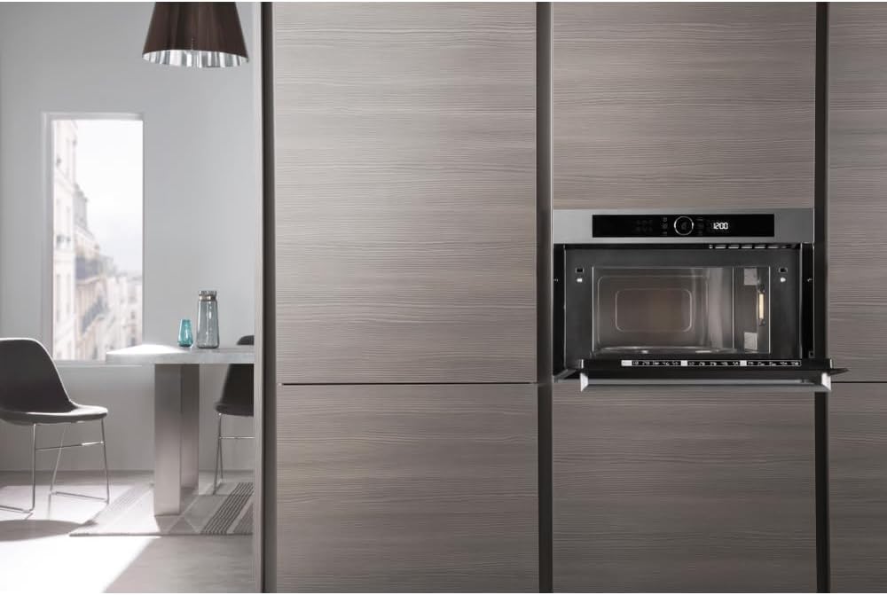 Whirlpool AMW731/IX Europe Linie Urban Mikrowelle Space Chef, Metall, silber, 38.5 x 59.5 x 51.4 cm