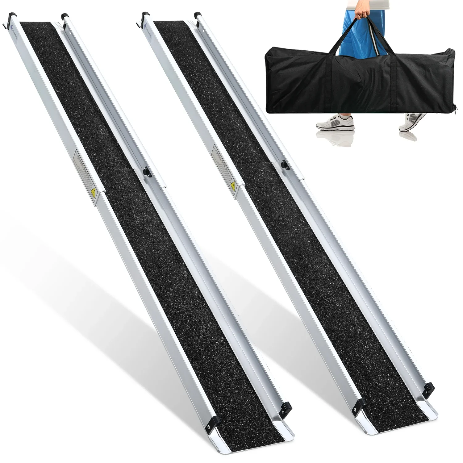 Sonnewelt 2x Rolstoeloprit Aluminium Oprijplaat tot 300 kg