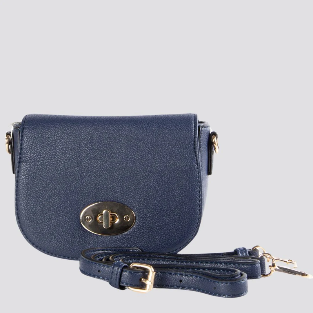 Mini Satchel Crossbody Bag | Navy