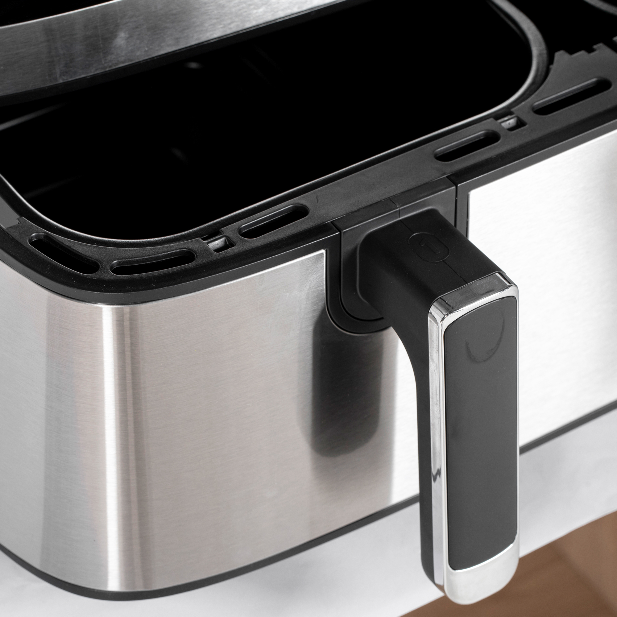 Heteluchtfriteuse, 2700 W, 8 Instellingen, 41,8 cm x 39,2 cm x 31,1 cm, Zwart + Zilver