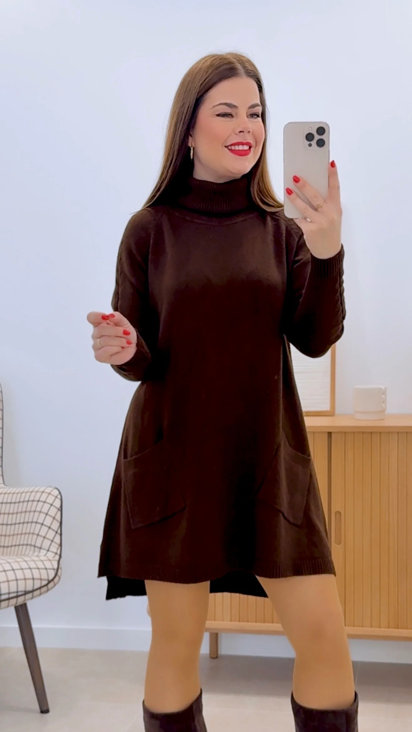 VESTIDO CUELLO BOLSILLOS