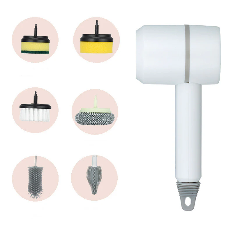 Cordless Electric Cleaning Brush �?USB Rechargeable Spin Scrubber for Kitchen, Bathroom & Tile Cleaning