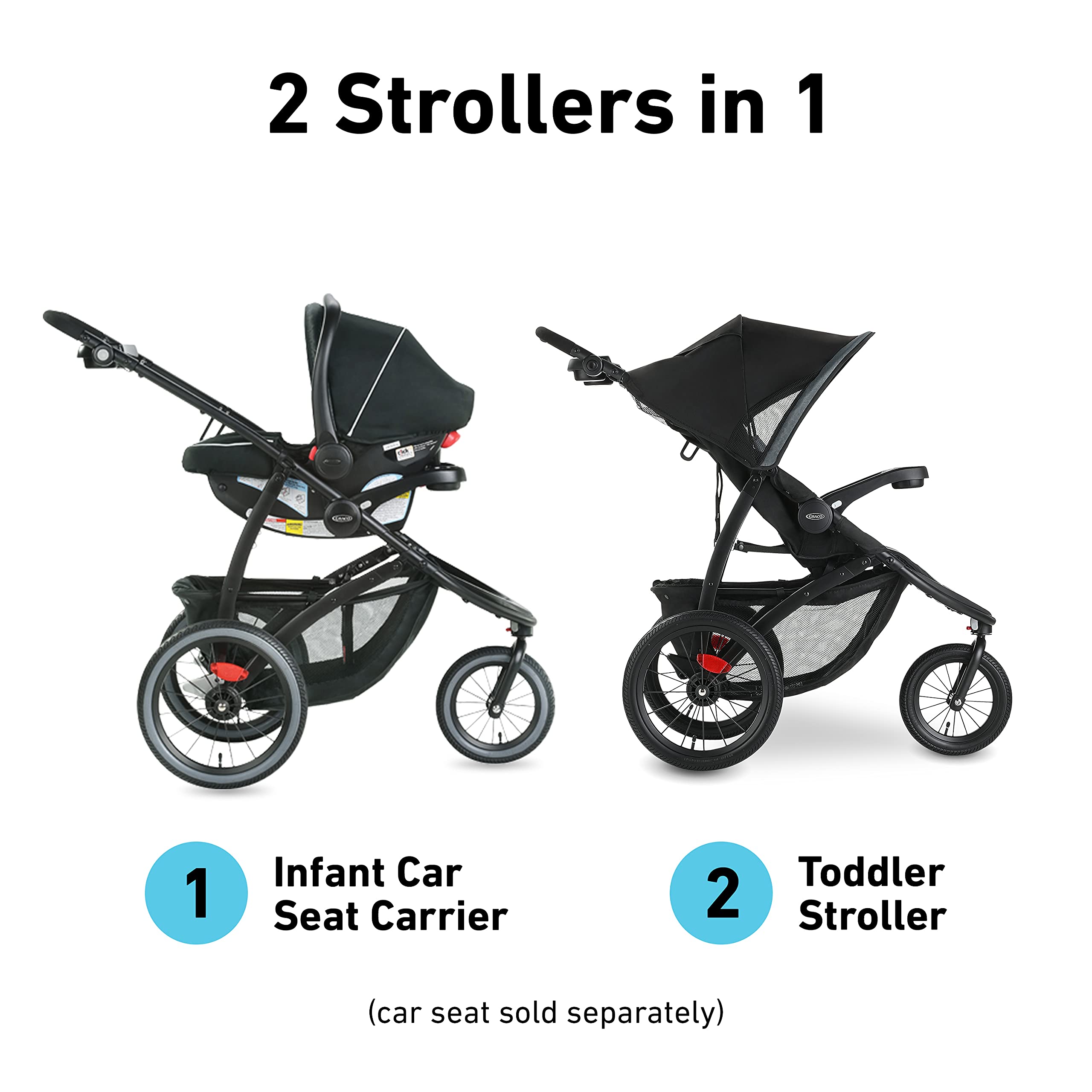 Graco FastAction Stroller Extend2Fit Convertible