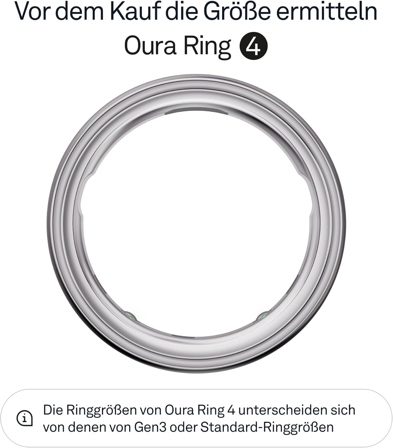 Oura Ring 4 - Silber - Größe 8 - Smart Ring | Messen Sie zuerst mit Oura Ring 4 Sizing Kit | Sleep Tracking Wearable - Herzfrequenz - Fitness Tracker - Bis zu 8 Tage Batterielaufzeit