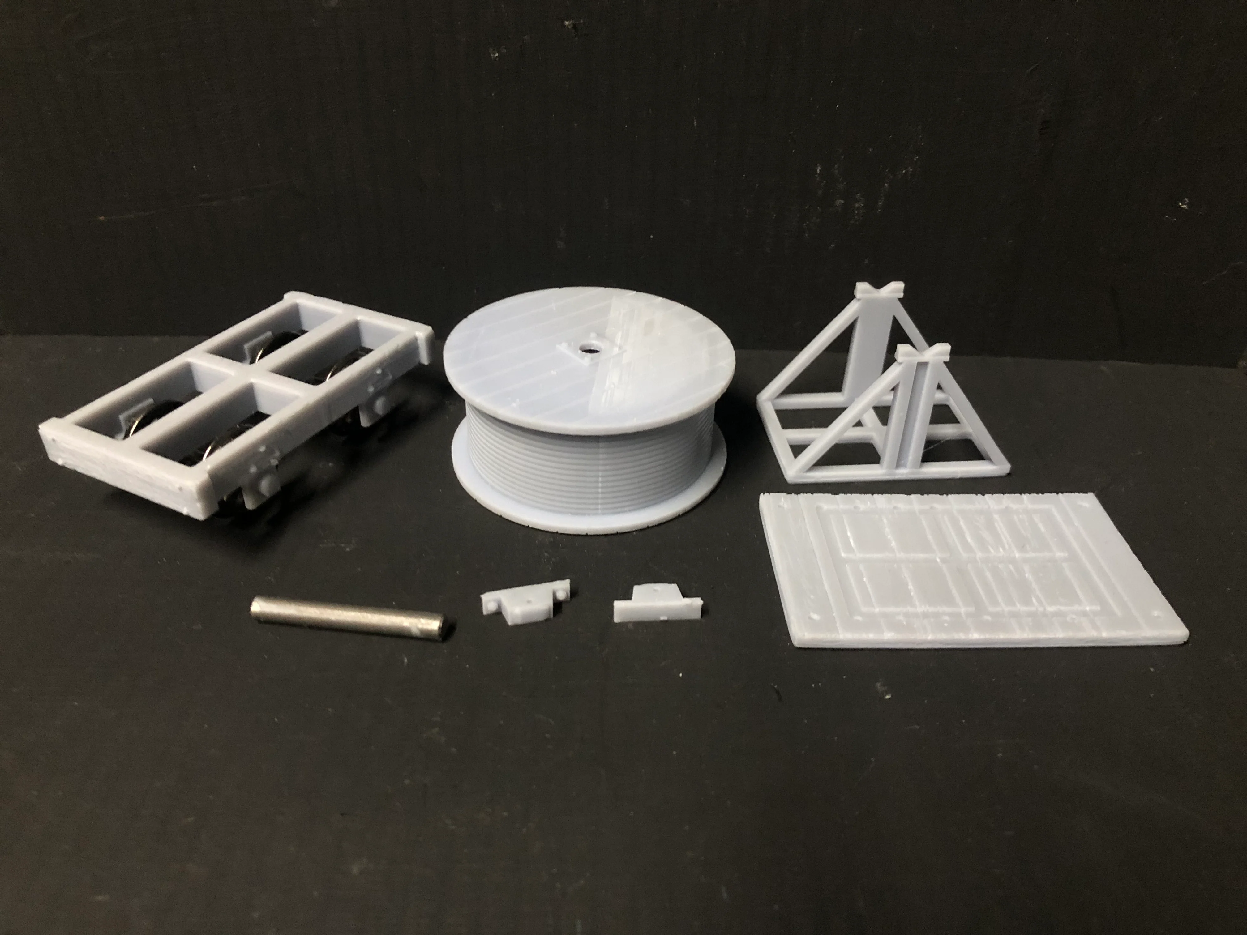 GN15 Narrow Gauge Cable Wagon with Wheels - Model Railway Freight