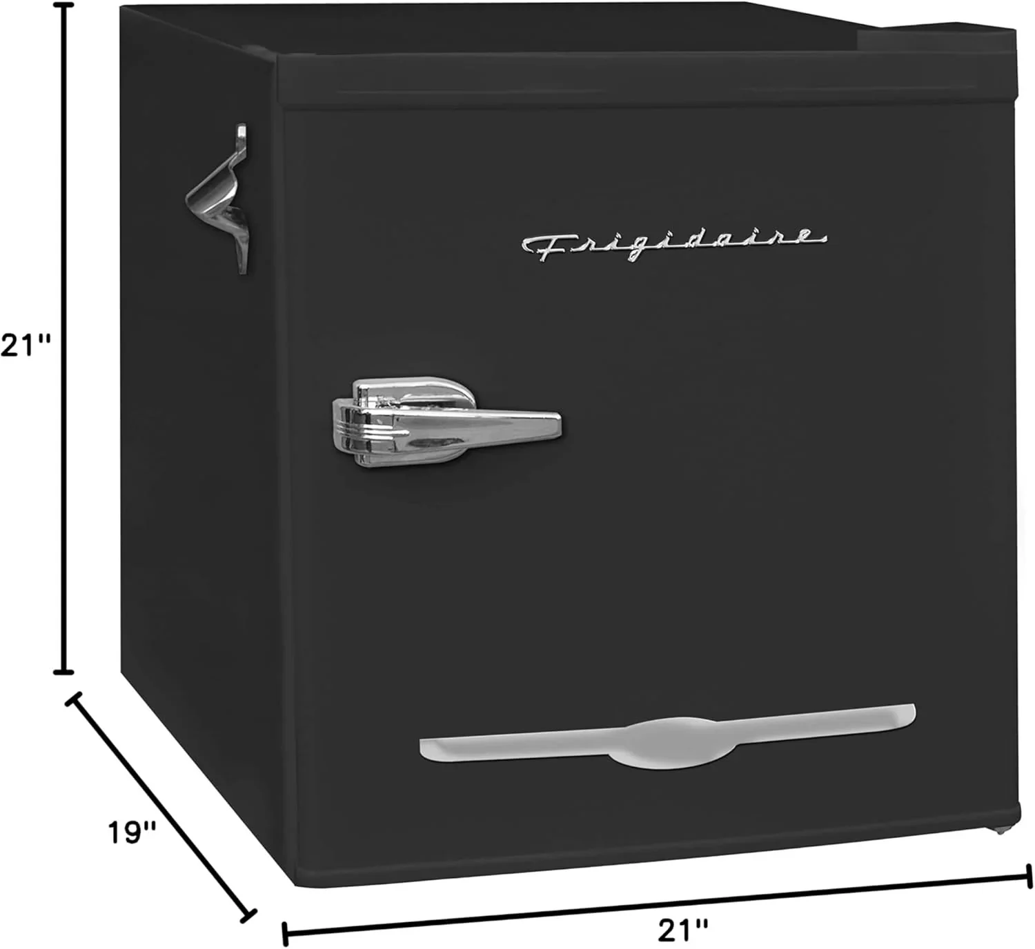 Frigidaire EFR176 Retro Compact Fridge with Chiller Mini Refrigerator with Built-in Bottle Opener for Office, Bedroom, Dorm Room or Cabin, 1.6 cu ft 16