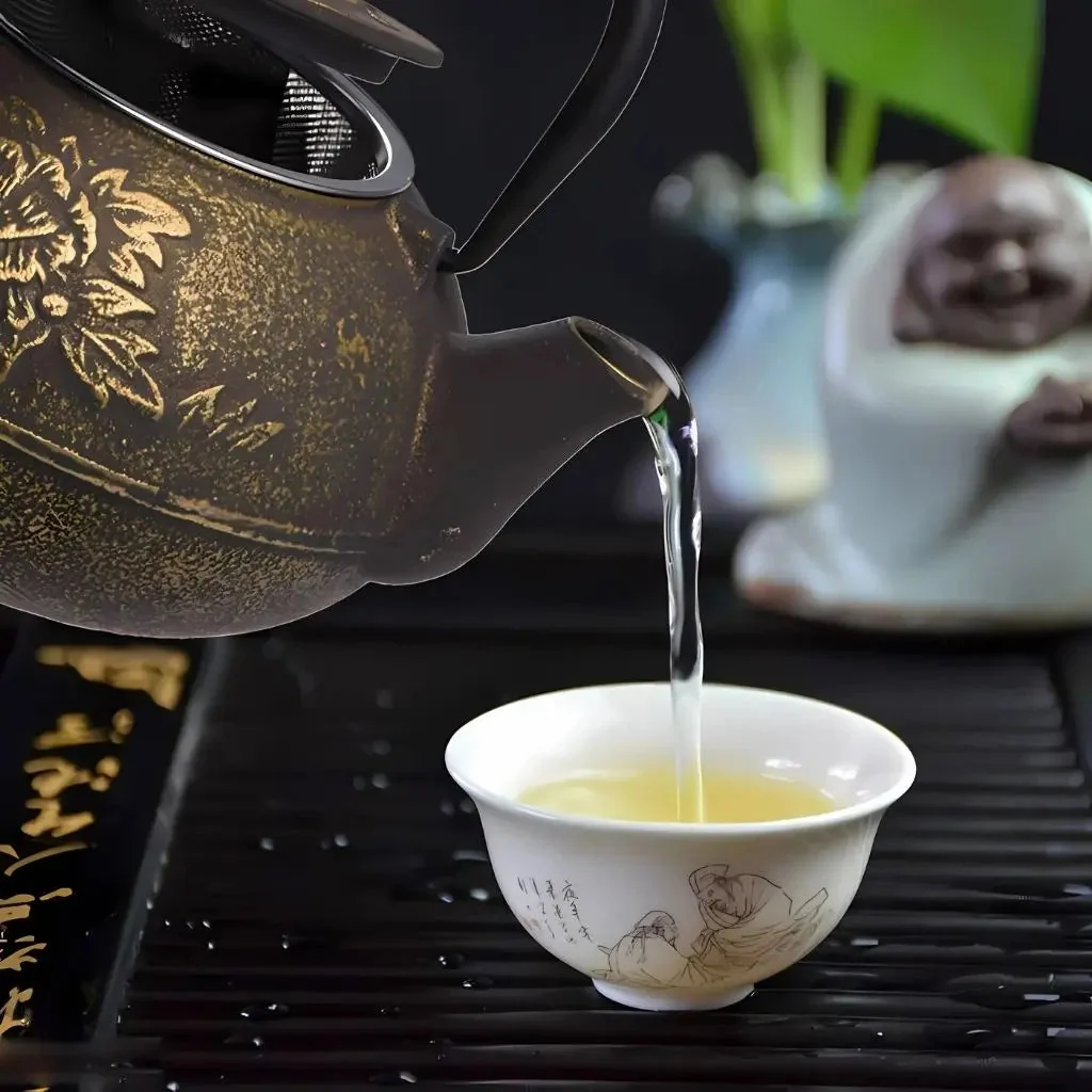Japanische Gusseisen-Teekanne �C Handgefertigter Teekessel
