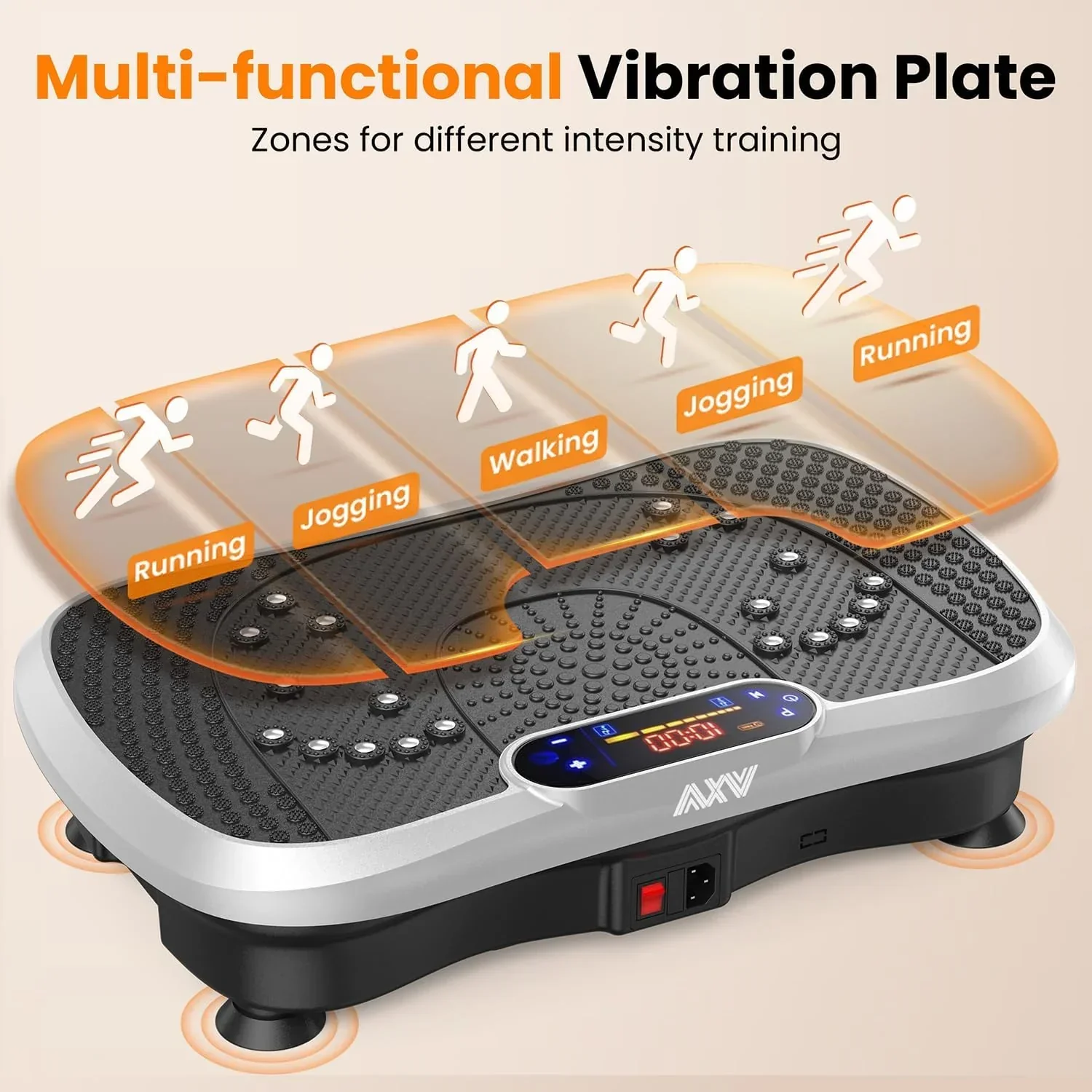 AXV Vibration Plate Fitness Platform Trainer Suitable for men and women to lose weight
