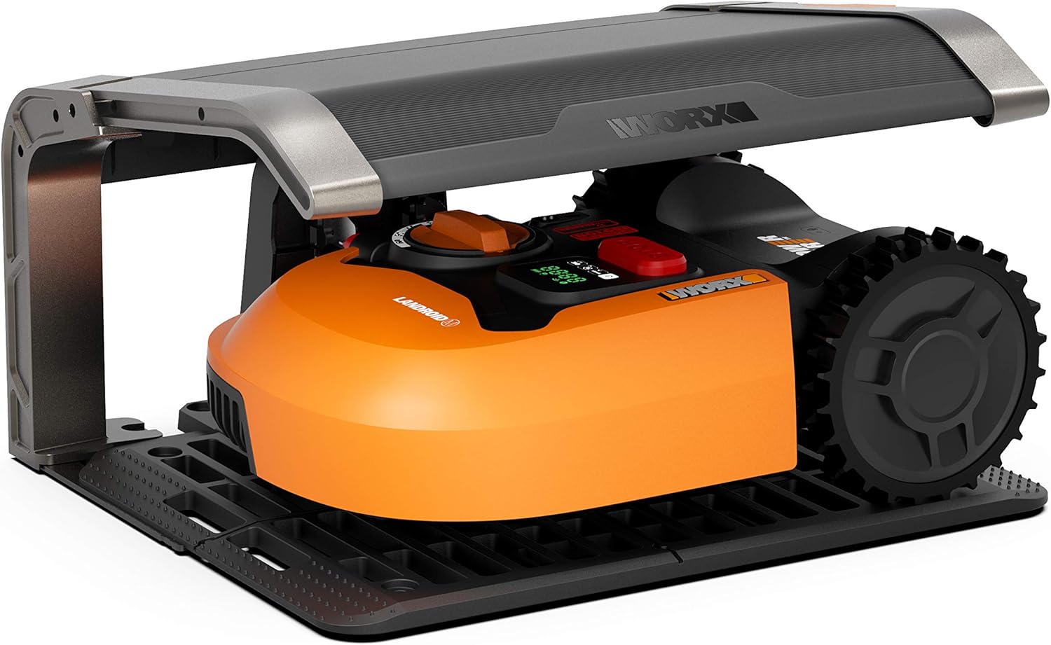 WORX WA0810 Garage für Mhroboter – Klappbare berdachung für alle Landroid S, M und L Modelle (nicht für VISION) - Schutz vor Wind, Laub, Niederschlag & Sonneneinstrahlung - einfacher Aufbau