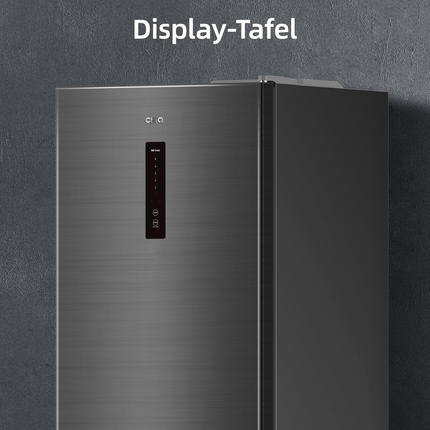 CHIQ CTT107BC Kühlschrank Klein 107 Liter, Höhe 84cm, Tiefe 55cm, Platzbedarf nur 0,3 ㎡, Mikro-Gefrierfach, Vario Box, 7 Temperaturregelstufen, geräuscharm, 87 kWh/Jahr, Schwarz