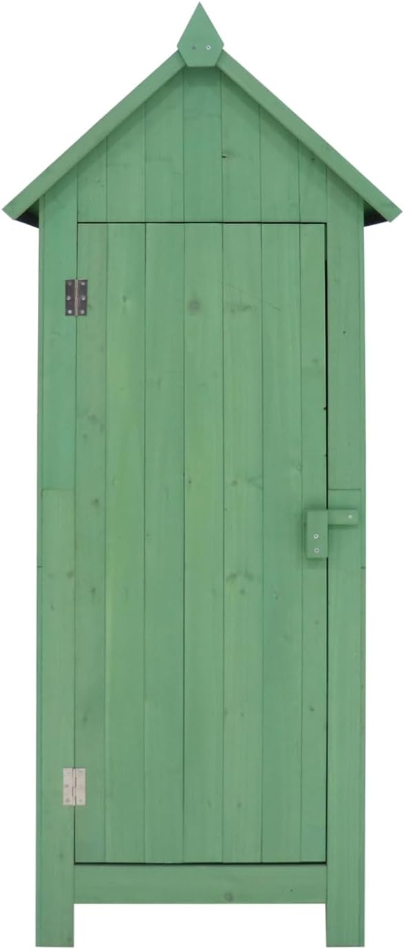 Gartengeräteschrank aus Holz Praktischer Stauraum für Garten und Terrasse Bitumendach Outdoor HTI living