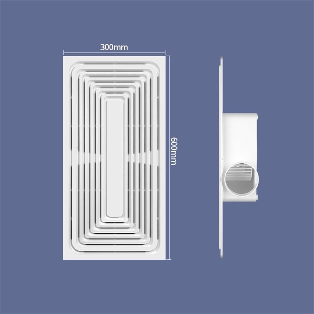 Lüftungsventilatoren Beleuchtung 2-in-1 Badezimmer Küche Hochleistungs-Ventilator 30x60cm Universal Deckenventilator Abluftventilator