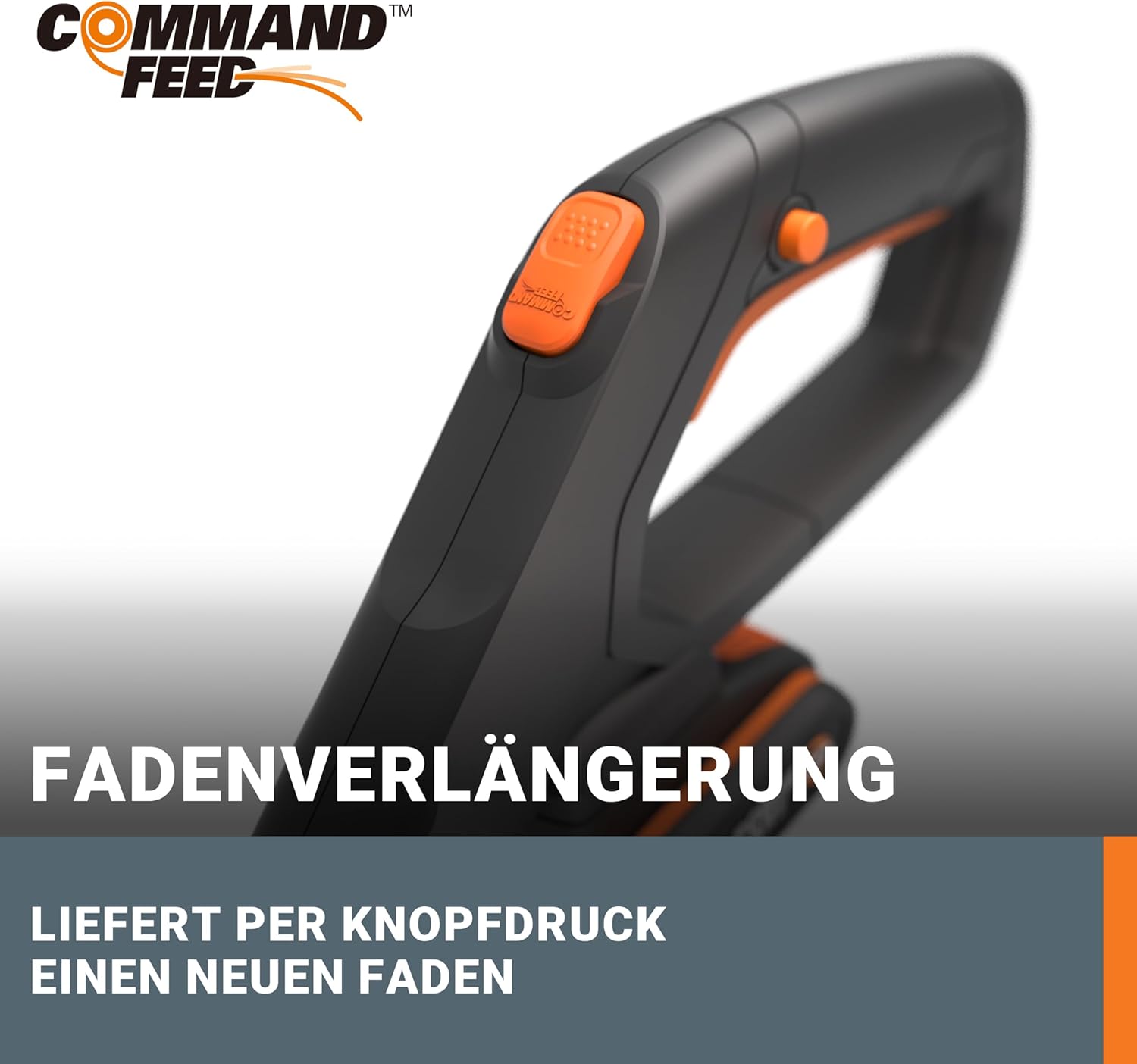 WORX 18V(20V MAX) Akku Rasentrimmer WG163E.3, 2-in-1 rasenkantenschneider mit 90° drehbarer Trimmerkopf, Teleskopstiel, Powershare, 2 x 2,0 Ah Akku
