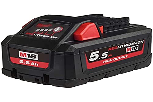 Milwaukee 4932464712 Batería Ad Alta Potenza 5,5Ah  M18 Hb5,5 : Amazon.it: Fai da te