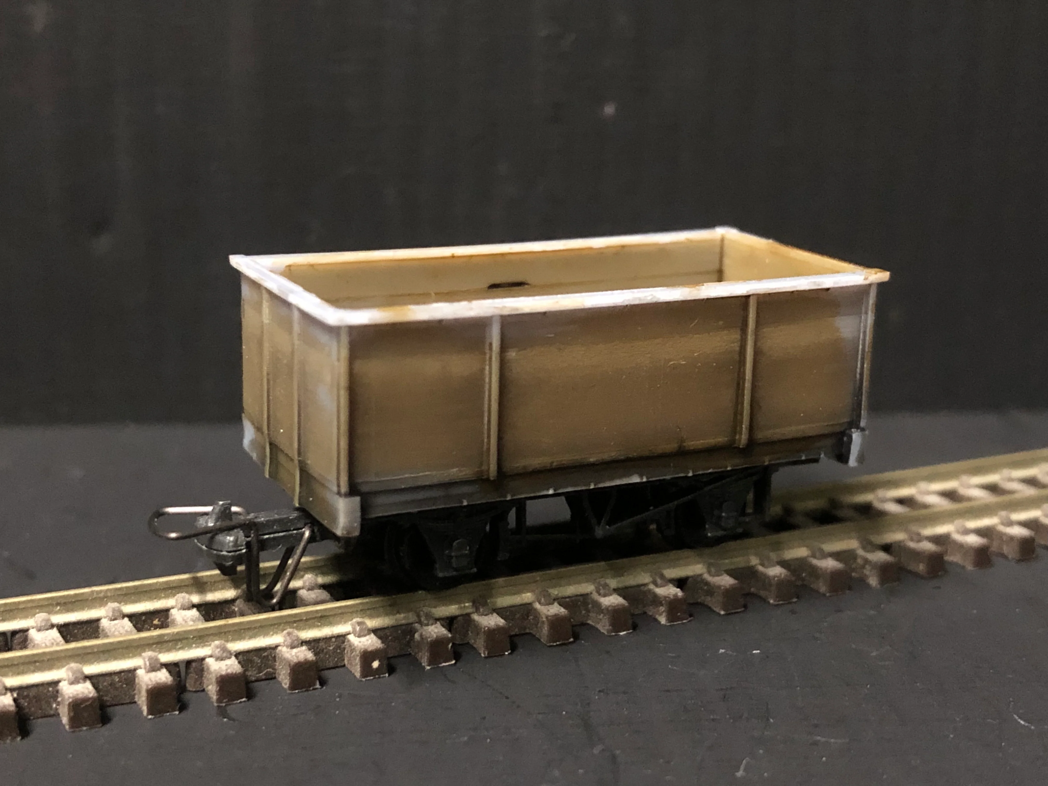 OO9 Narrow Gauge Dump cart Kit for Peco NR-121D 10ft WB Chassis Resin Body