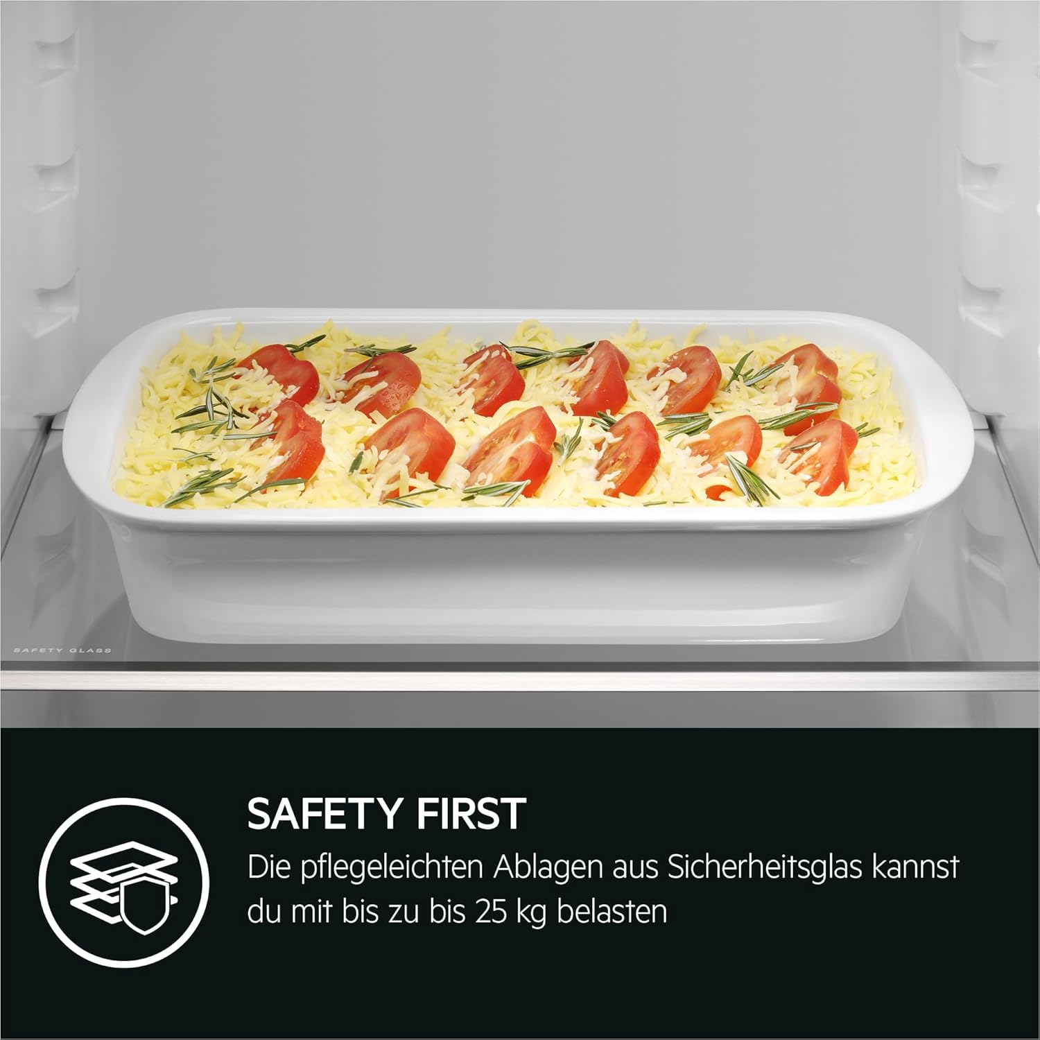 AEG OSF6I82EF Unterbau-Kühlschrank / 820 mm / 4-Sterne-Gefrierfach / 111 L/Festtür/E