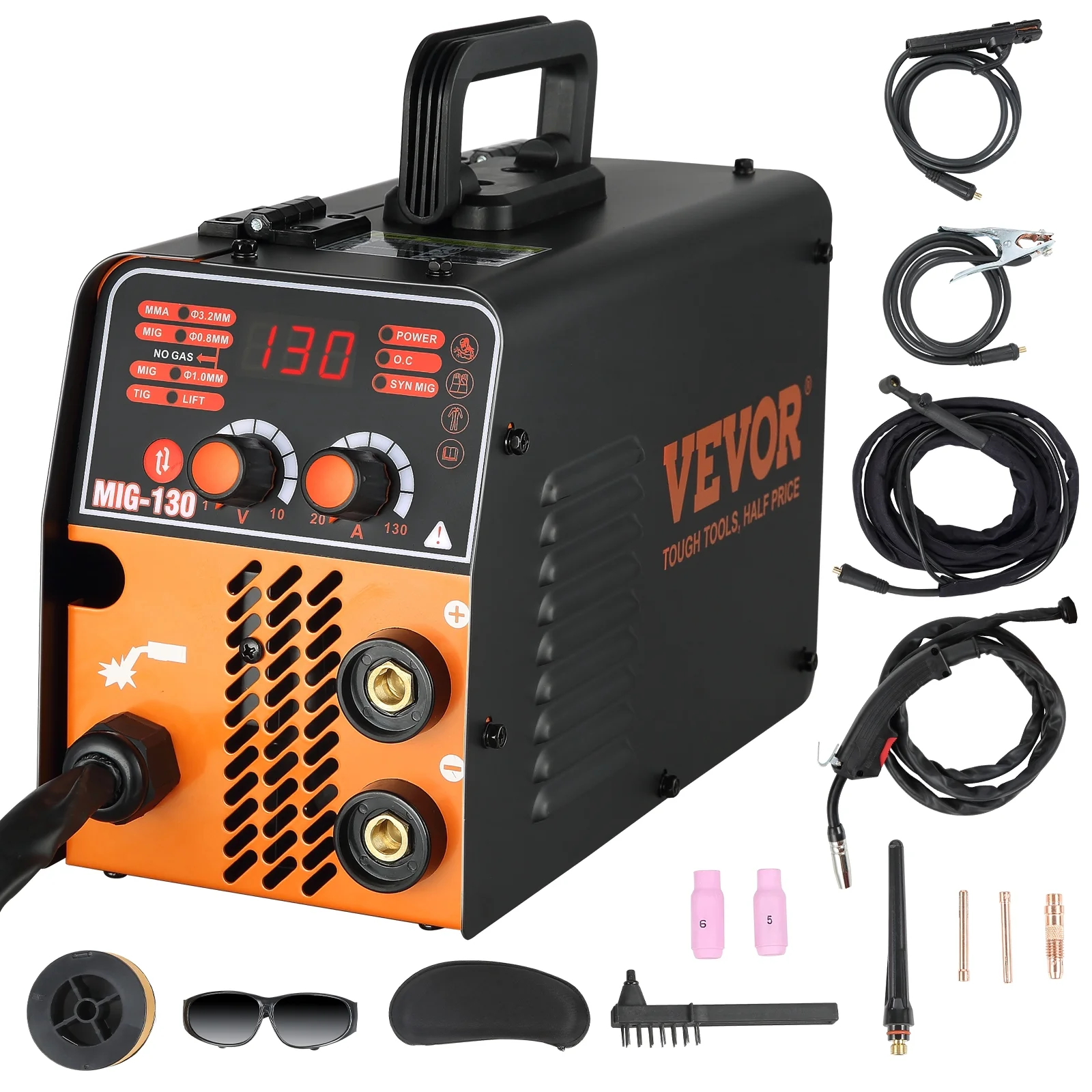 BENTISM MIG Lasmachine 130A Kernstroom 3-in-1 MMA/MIG/LIFT TIG Lasser