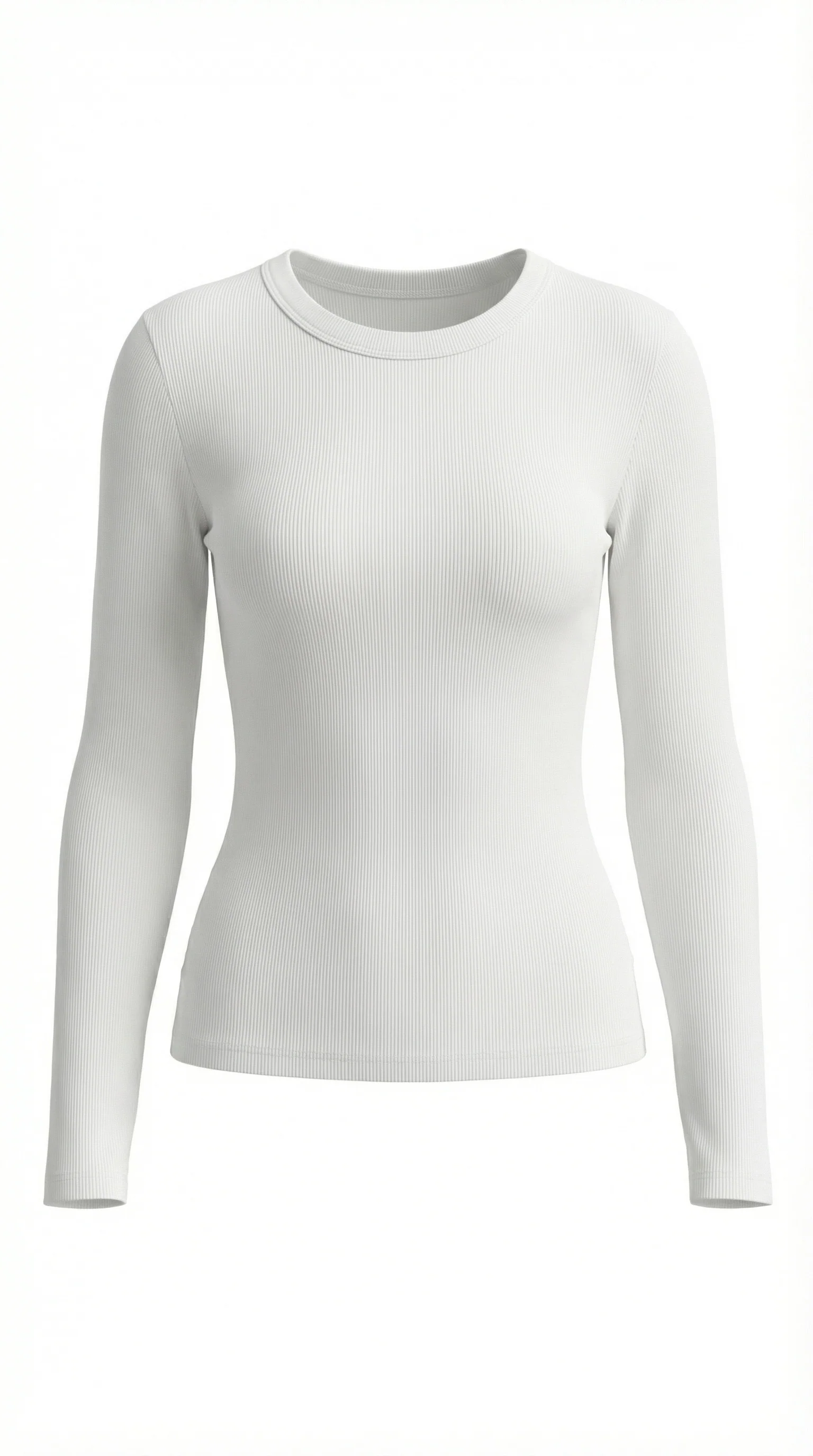 Langarmshirt mit gerippter Struktur