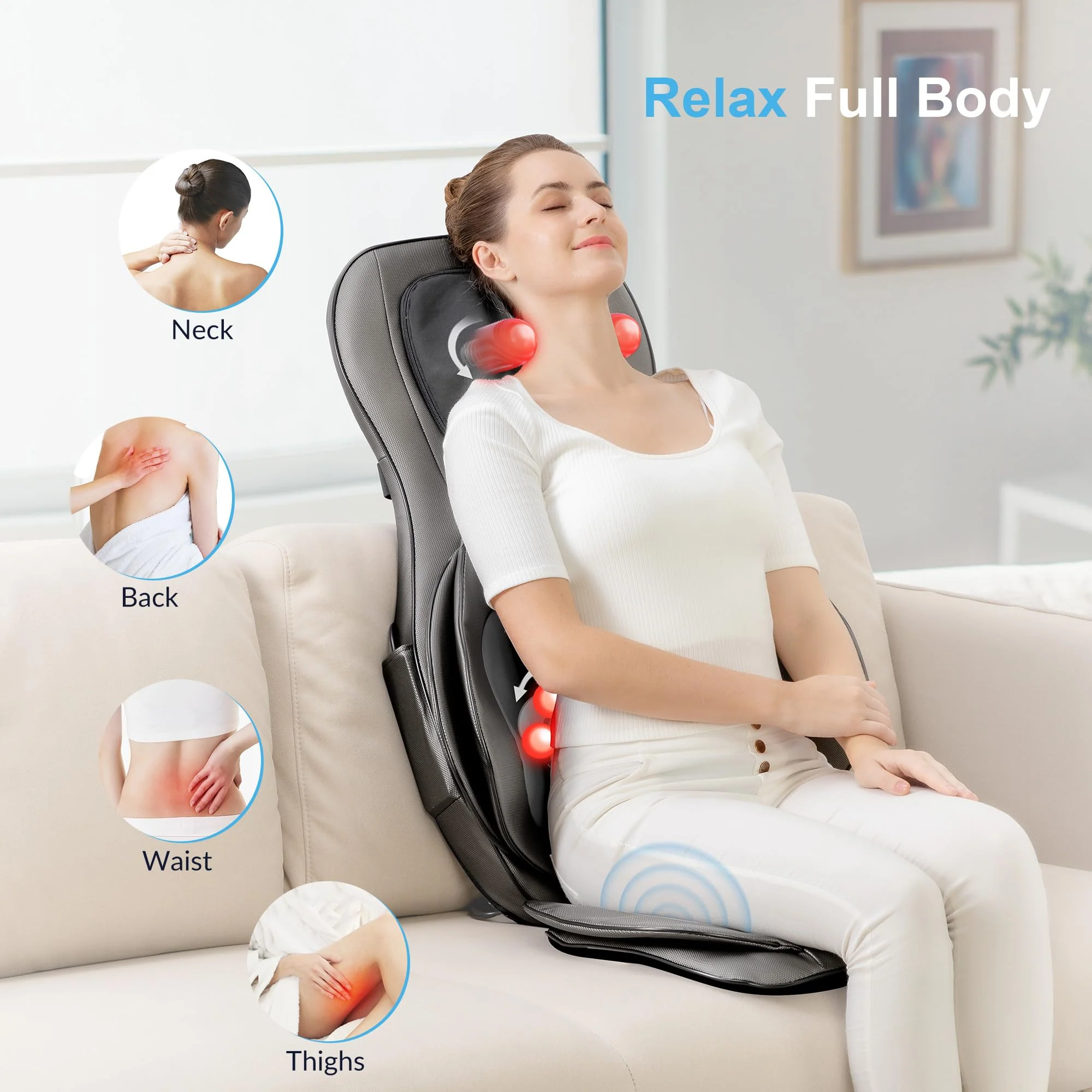 COMFIER Shiatsu Neck Back Massager with Heat