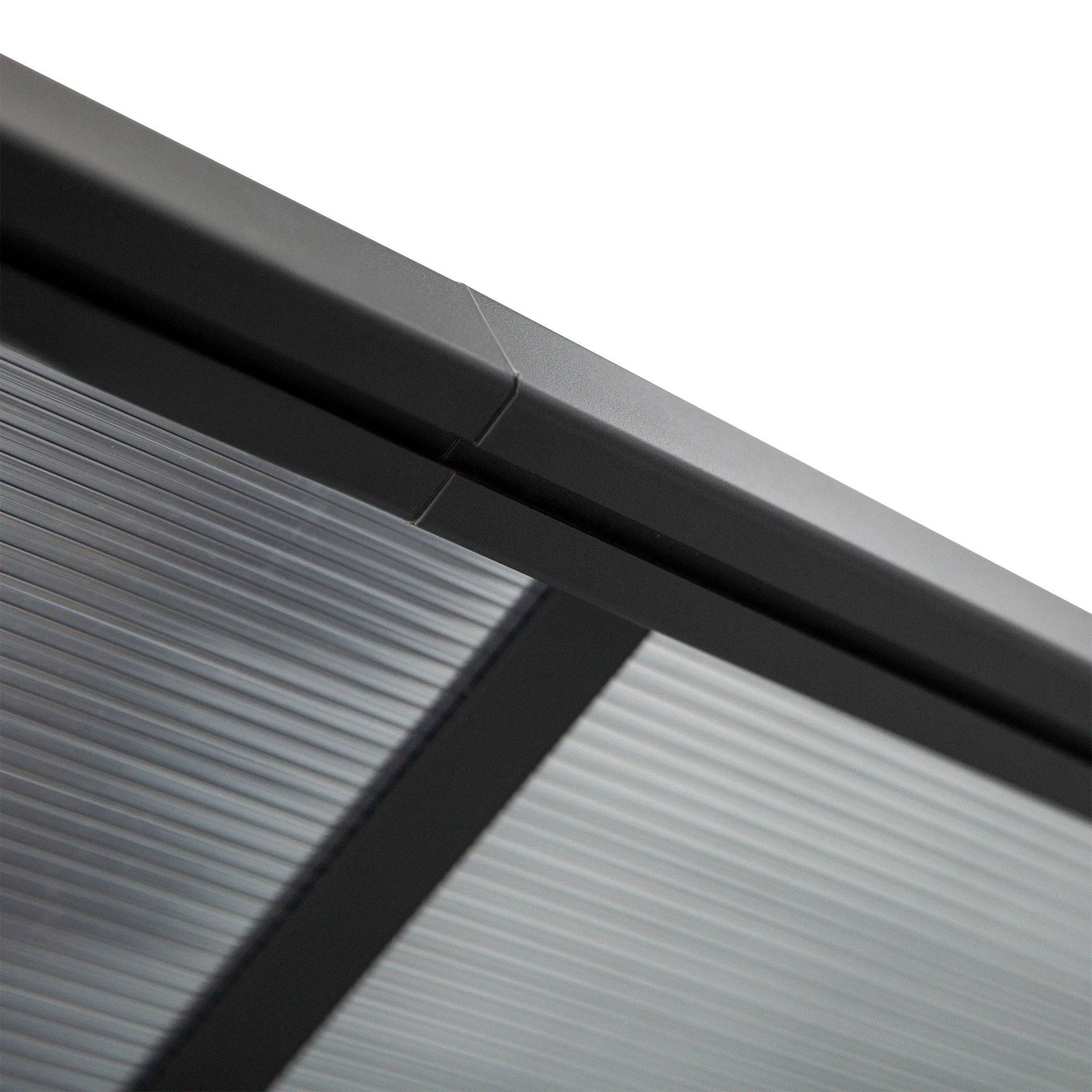 Outsunny terrasoverkapping in hoogte verstelbaar aluminium grijs 4 x 3 m