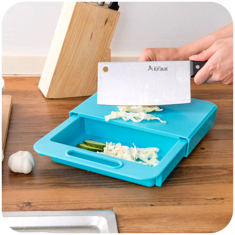 Multifunction Kitchen Cutting Board with Drain Basket & Sink �?Smart Chopping Board for Vegetables, Meat & Meal Prep
