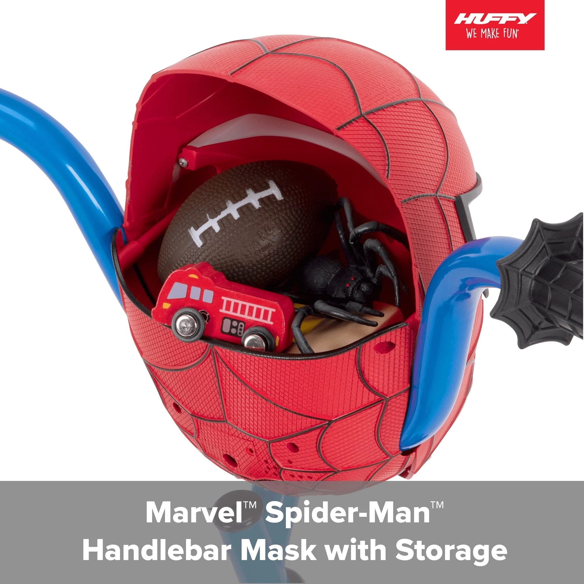 Huffy Marvel Spider-Man 12″ children's bicycle with training wheels, steel frame, ages 3-5