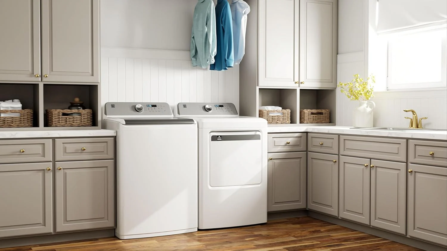 4.5 cu. ft. Top Load Washer with Triple Action Impeller for Tough Dirt & Stains-Reduce Laundry Time with Accela and Express Wash-LED. White