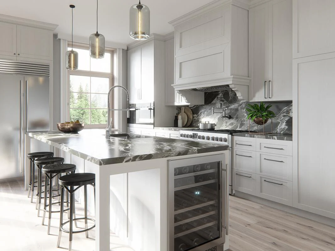 Zephyr 36'' Monsoon II Cabinet Insert Hood 1200 CFM LED Lights