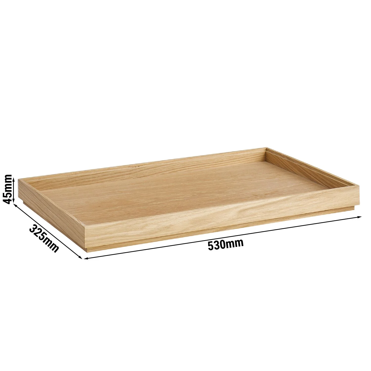Trekasse - VALO - i eik - GN 1/1 - H?yde: 45 mm
