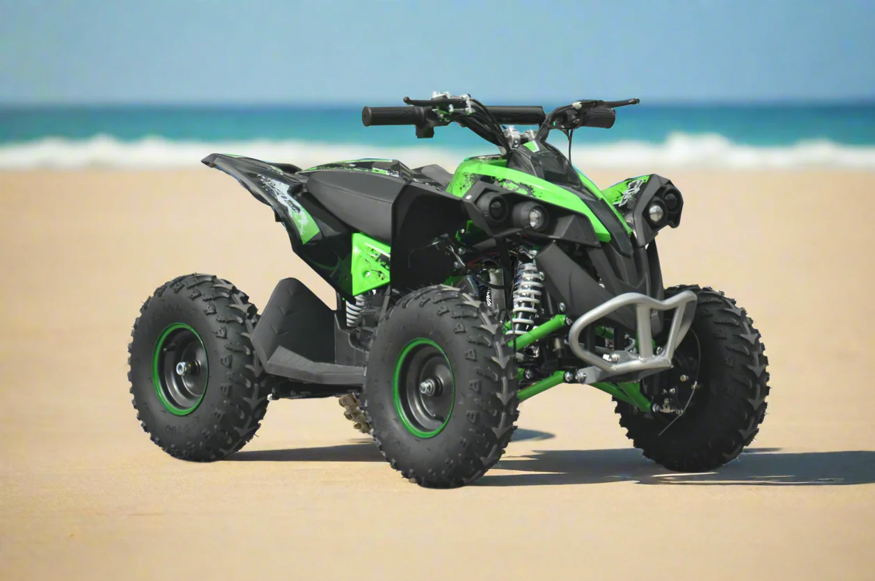 Kids Neo Outlaw 1060W 36v Electric Brushless Shaft Driven Quad Bike In Green