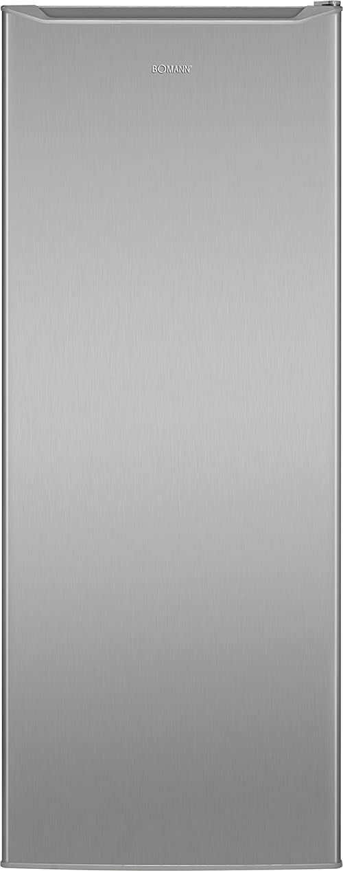 Bomann Gefrierschrank | Tiefkühlschrank | Freezer | Nutzinhalt 168 Liter | wechselbarer Türanschlag | 4 Sterne Gefrierraum | GS 7340 inox