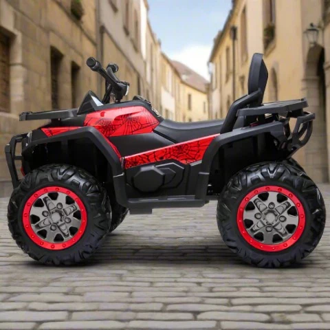 Spider Red Desert ATV 24v Electric Ride On Quad With Remote