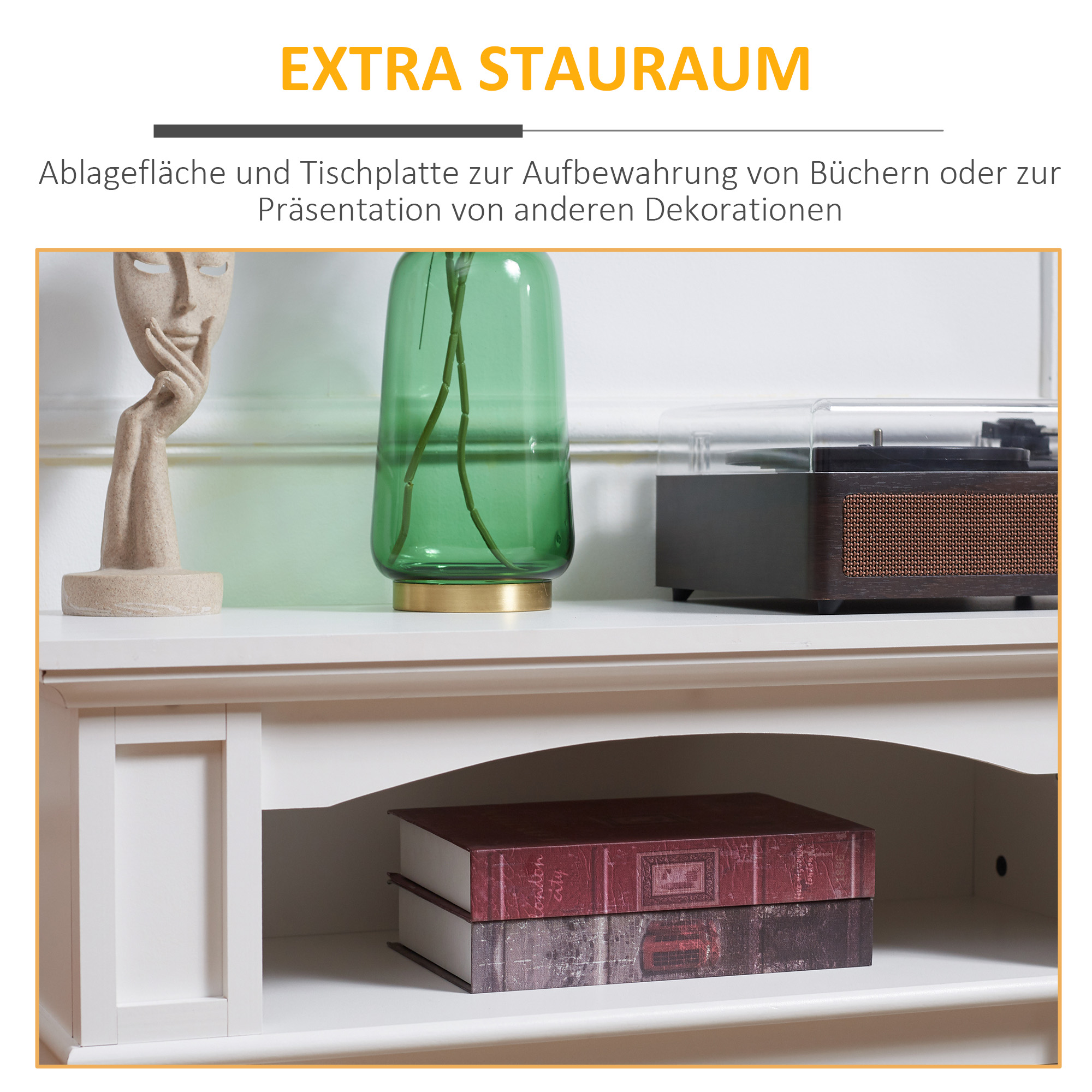 Elektrische Haard met 3D LED-Vlammeffect, Verwarmingscapaciteit 30 m2, Afstandsbediening, Wit/Zwart