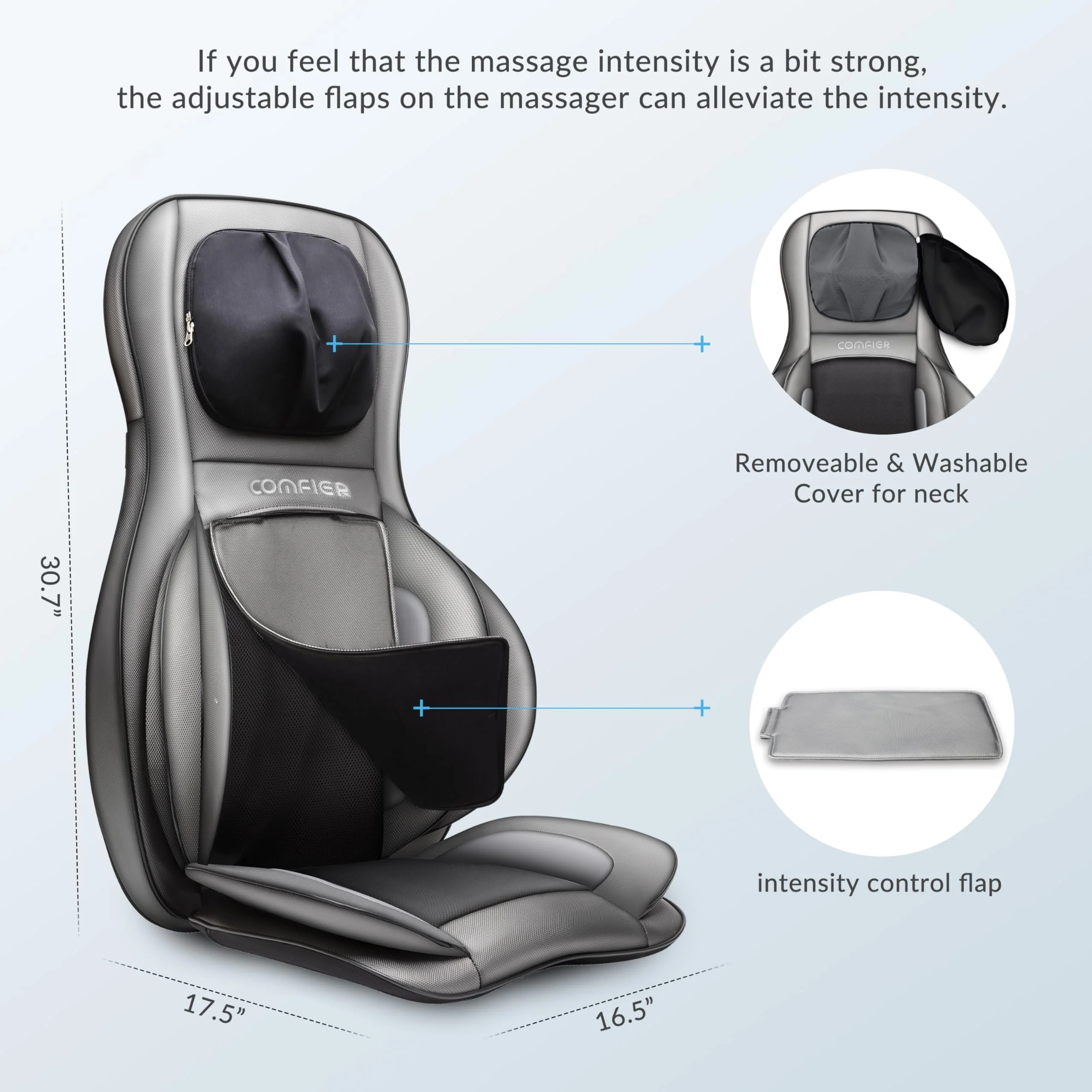 COMFIER Shiatsu Neck Back Massager with Heat