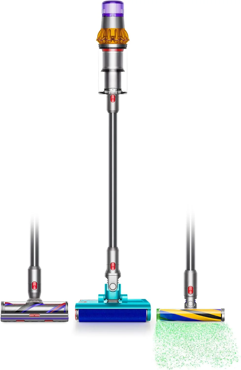Dyson V15 Detect Plus Cordless Vacuum. Illumination Reveals dust. 240AW. 3 Power Modes. Up to 60 Minutes.虏 Deep Cleans Hard Floors and Carpets. Detangles pet Hair. Converts to Handheld