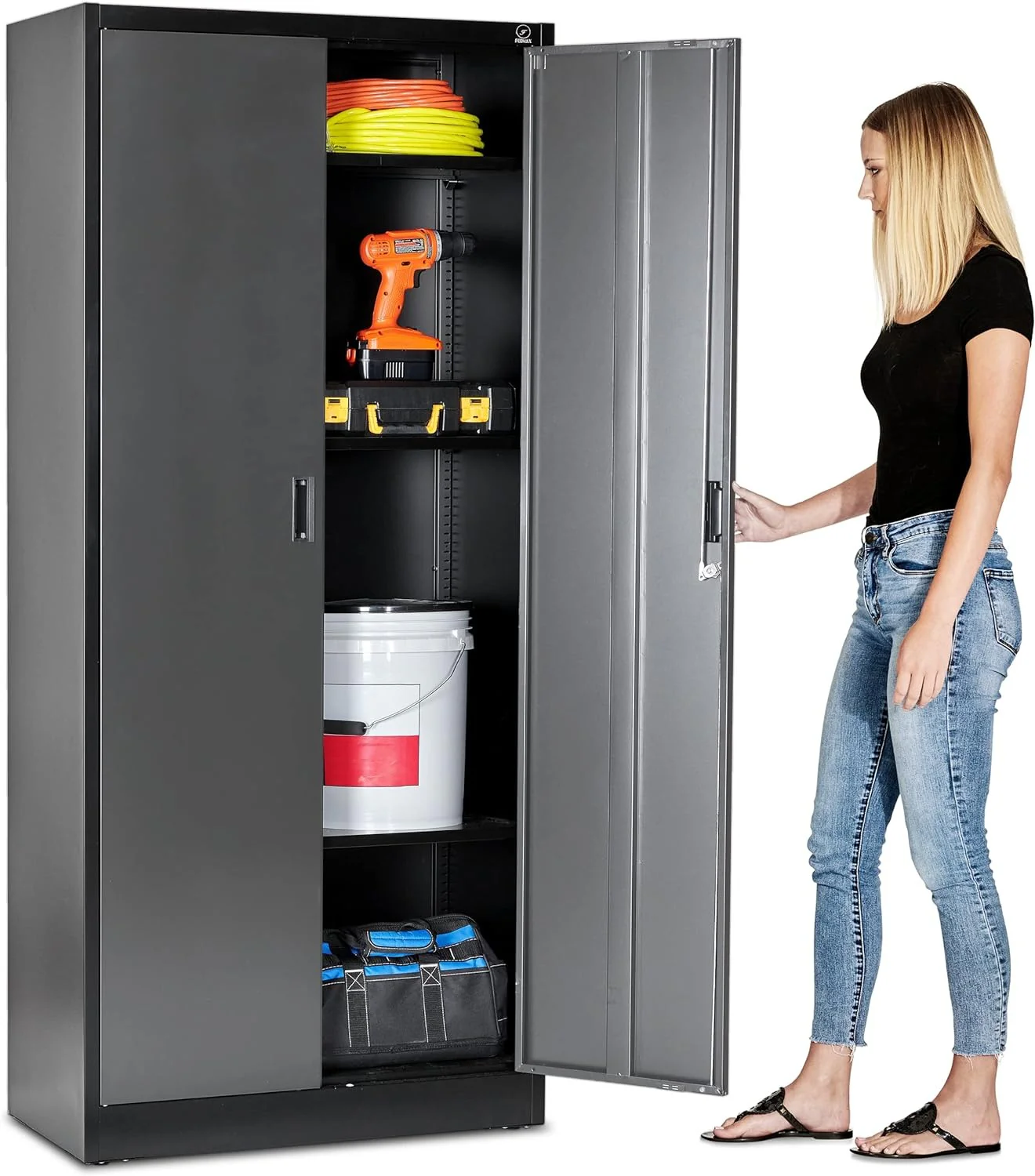 Heavy Duty Metal Garage Locker - 71 