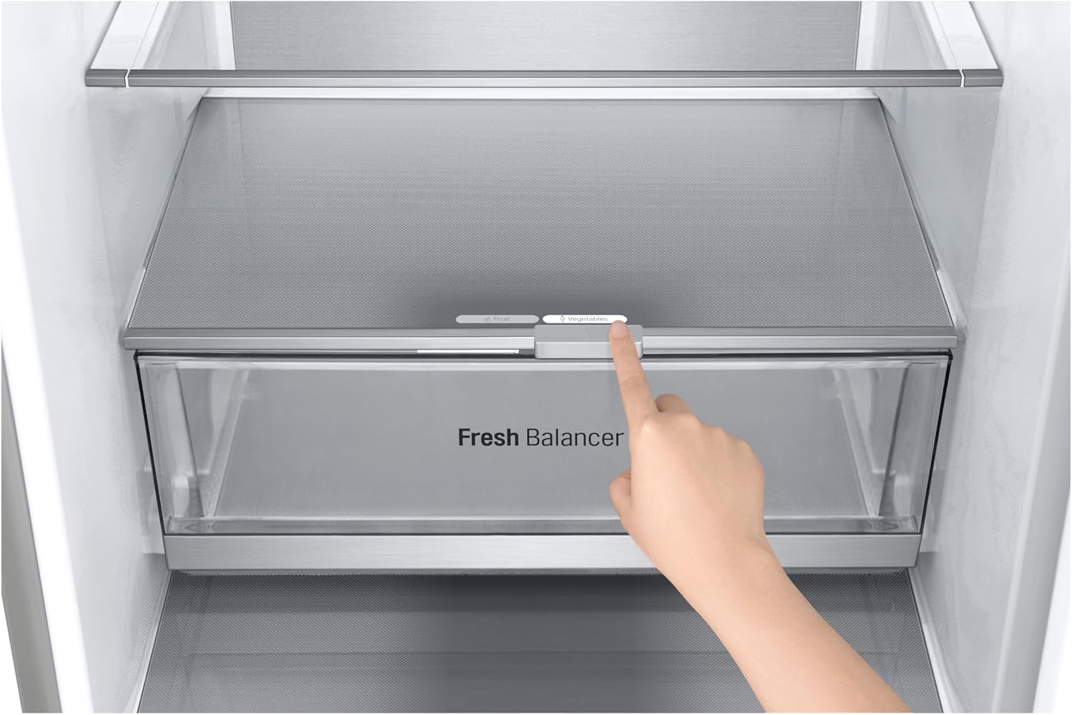 LG GBBW726CPY Fit&Max Kühl-/Gefrierkombination (475 L, Energieklasse C) vollintegrierbar oder freistehend mit FRESHConverter+ und Total No Frost, Silber