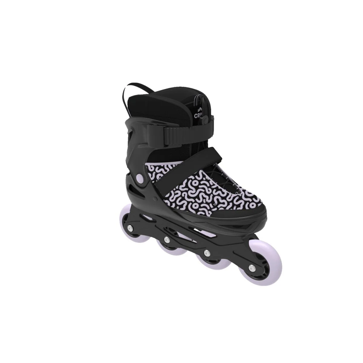 CRIVIT Jeugd-softboot-inline skates, verstelbaar (zwart/paars) - B-keus goed