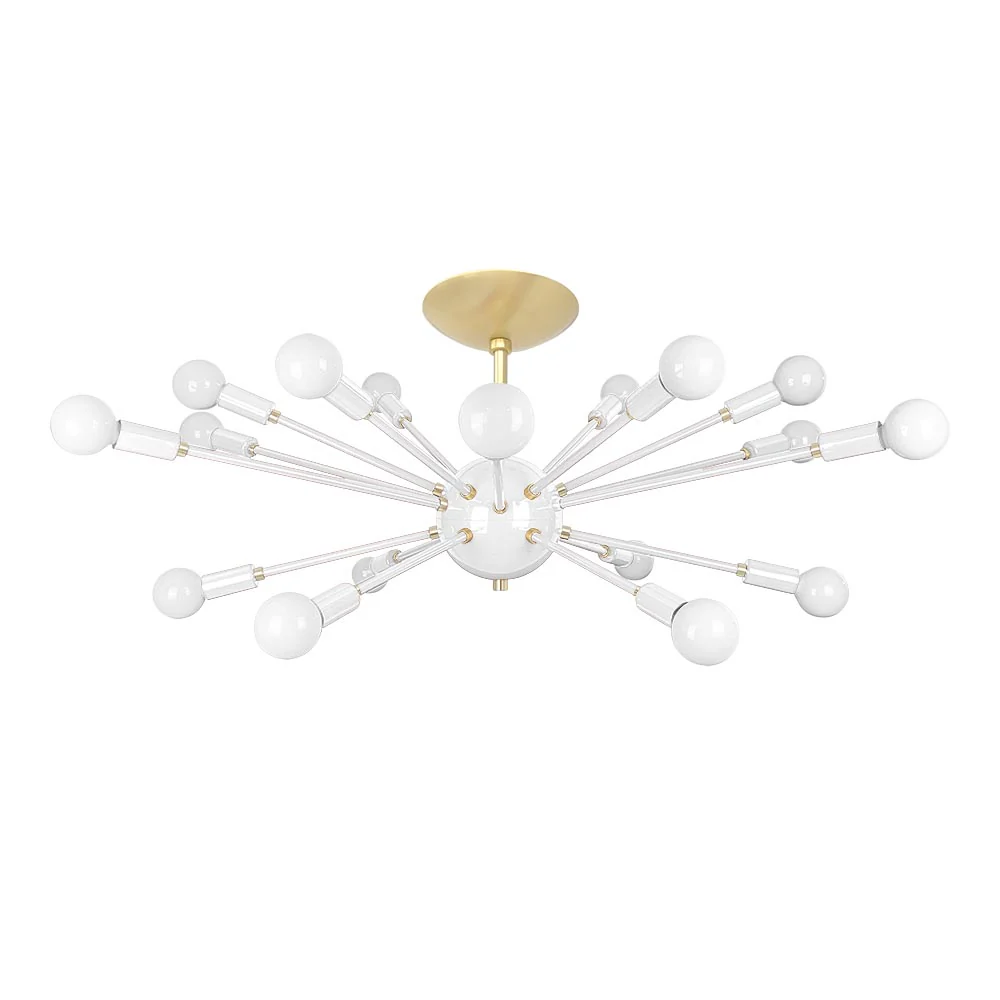 Color Elliptical Sputnik Flush Mount