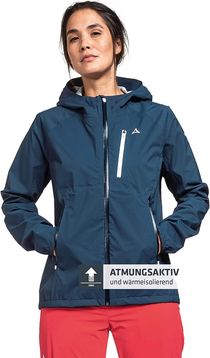 Schöffel Damen 2.5L Jacket Tegelberg L, wasserdichte, Winddichte Outdoorjacke, atmungsaktive Übergangsjacke mit geruchshemmender Innenseite