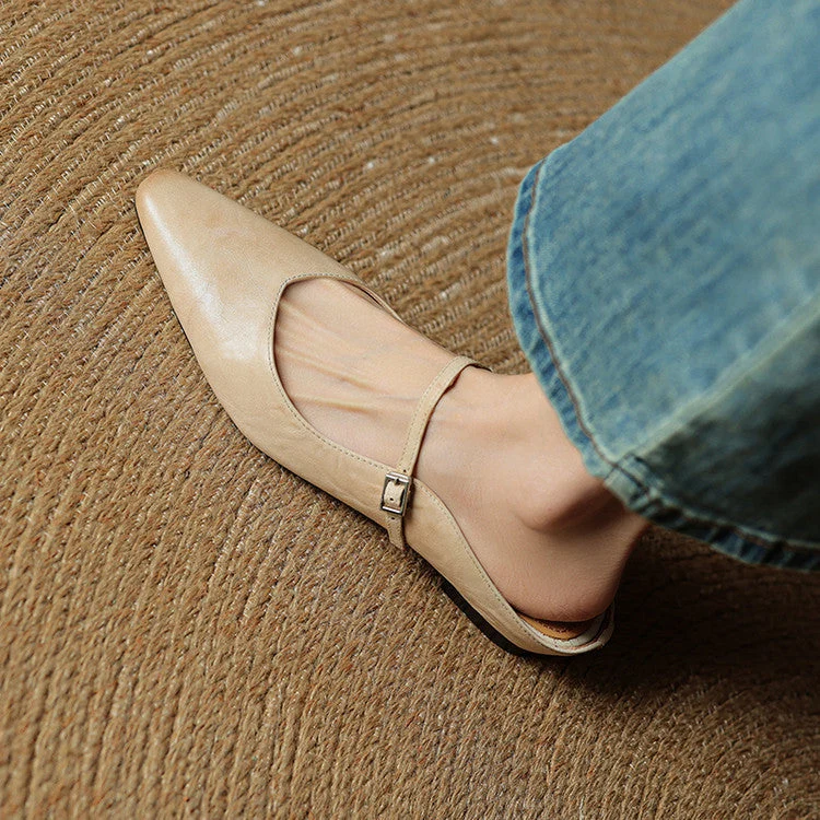Orthop?dische Damen Ballerinas mit offener Zehenpartie | Bequeme Sommerschuhe mit ergonomischer Sohle f��r den Alltag